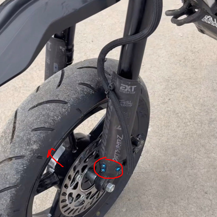 Titanium Fork Guard Plastic Bolts (All Emoto)