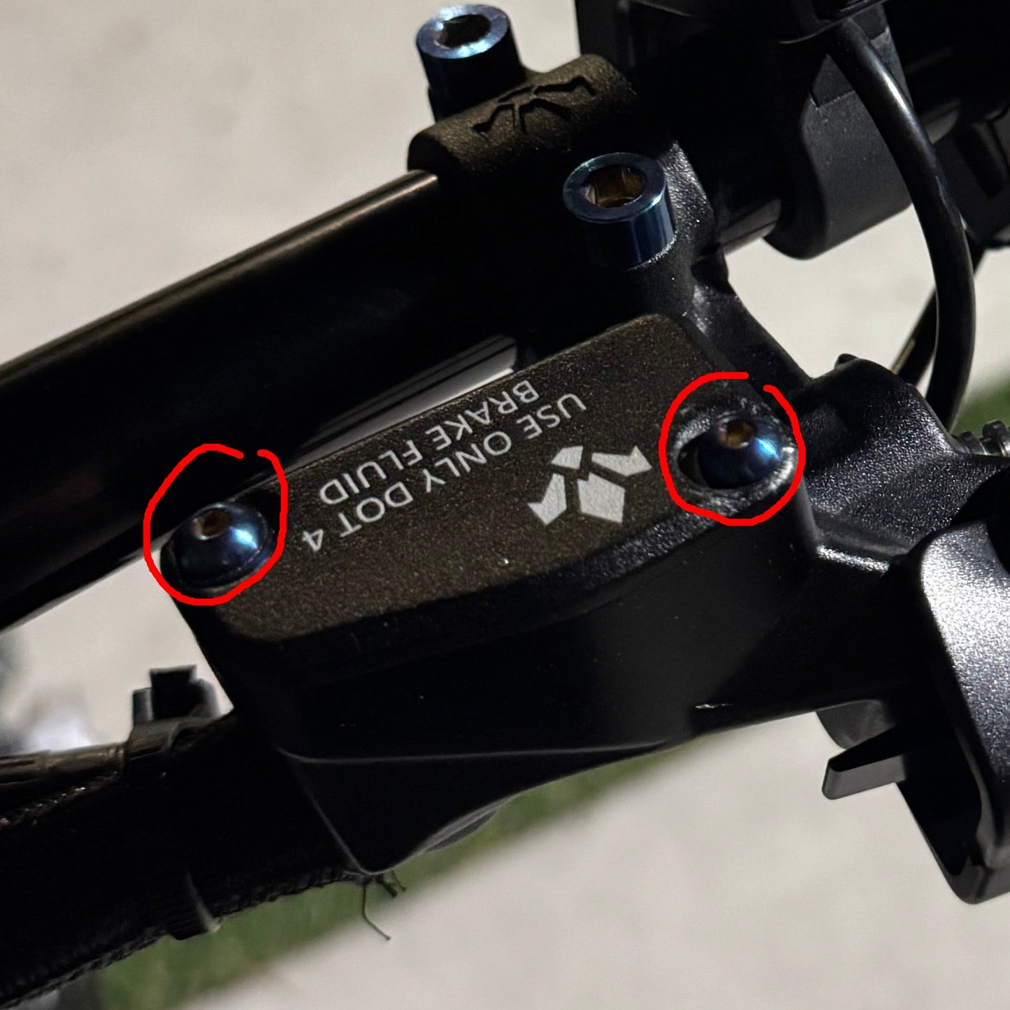 Titanium Brake Reservoir Bolts