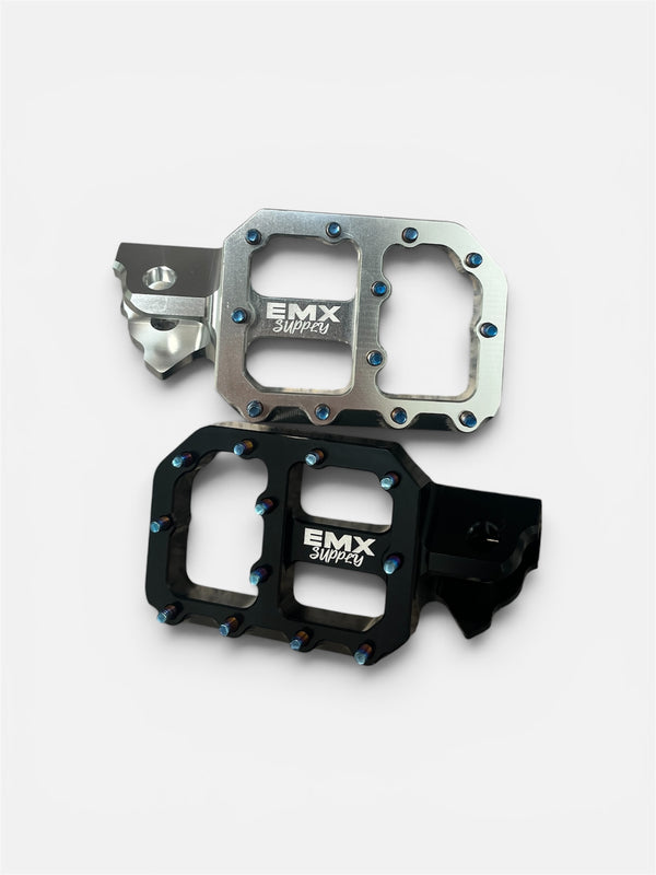 EMX Supply Titanium Footpegs – Heybike Villian & Tuttio Soleil 01 ( back order )