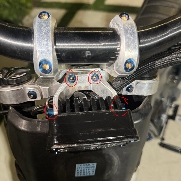 Titanium Baja Light Mounting Bolts Set