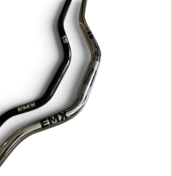 Chrome & Glossy black Yozma. Heybike villian, Surron ultra bee handlebars