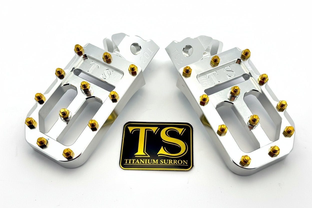 TS Custom Foot Pegs w/ Titanium Grips for Talaria and Altis